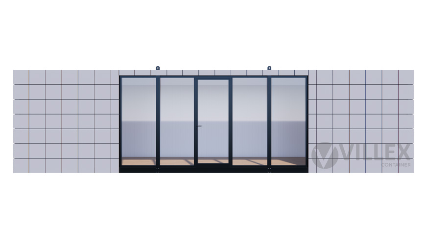 Bürocontainer Villex Ultra Giant Block-Line Grey 2.0