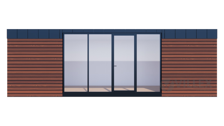 Bürocontainer Villex Ultra Wood Pavillon 3.0