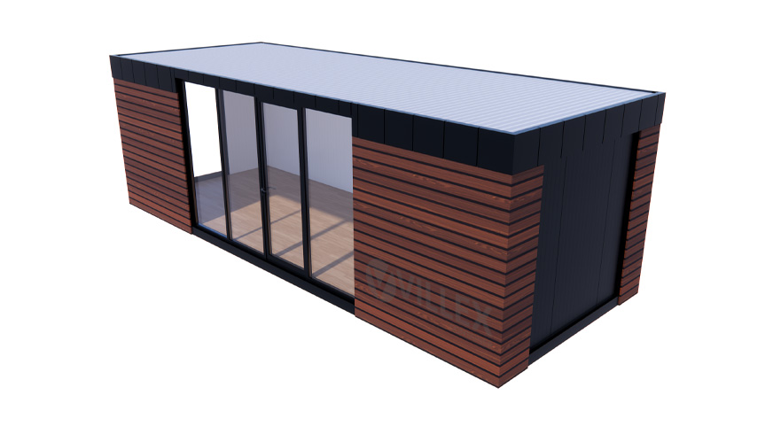 Bürocontainer Villex Ultra Wood Pavillon 3.0